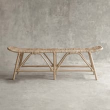 Cameron Rattan Ottoman Bench